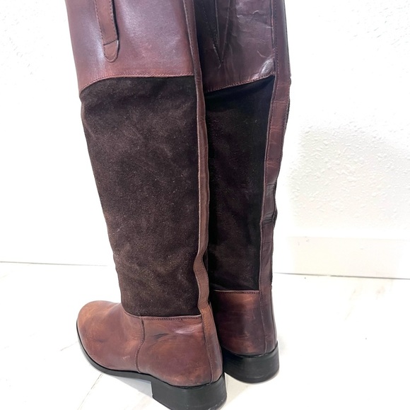 Steve Madden Brown Leather and Suede  Ritte Riding Boots 10 - Picture 7 of 8